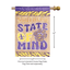 Southern State Of Mind Double Applique Flag - 29 X 42 Inches