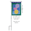 Flag Peace Love Pickleball Double Applique Garden Flag 13X18 Inches