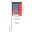 Premium Double Applique Flag Gnome For Christmas - 13X18 Inches