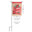 Elegant Double Appliqué Poinsettia And Cardinal Garden Flag 13X18 Inches