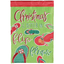 Double Applique Christmas Garden Flag – 13X18 Inches