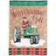 Double Applique Christmas Garden Flag - Santa Merry Christmas Y'All 13X18 Inches