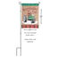 Double Applique Christmas Garden Flag - Santa Merry Christmas Y'All 13X18 Inches