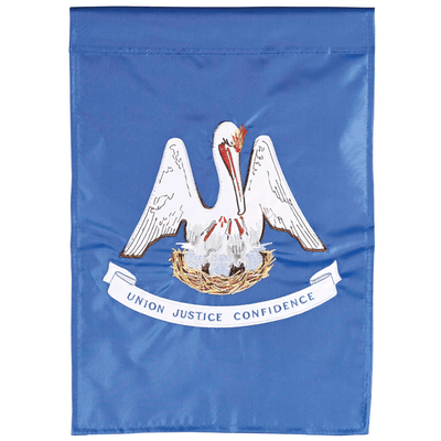 Louisiana State Double Applique Garden Flag – 13X18 Inches