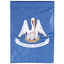 Louisiana State Double Applique Garden Flag – 13X18 Inches
