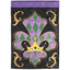 Regal Fleur De Lis Double Applique Garden Flag 13X18 Inches