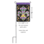 Regal Fleur De Lis Double Applique Garden Flag 13X18 Inches