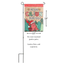 Crawfish Merry Cajun Christmas Double Appliqué Garden Flag