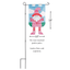 Whimsical Crazy Leg Gnome Be Mine Garden Flag