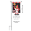 Whimsical Crazy Leg Cardinal Garden Flag