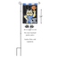 Whimsical Crazy Leg Cat Garden Flag
