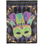 Regal Mardi Gras Double Applique Garden Flag 13X18 Inches