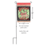 Reindeer Run Double Applique Garden Flag 13X18 Inches