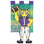 Whimsical Crazy Leg Tiger Garden Flag For Easter Decor