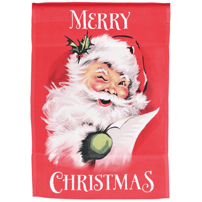 Merry Christmas Santa Sublimated Flag 30X44 Inches
