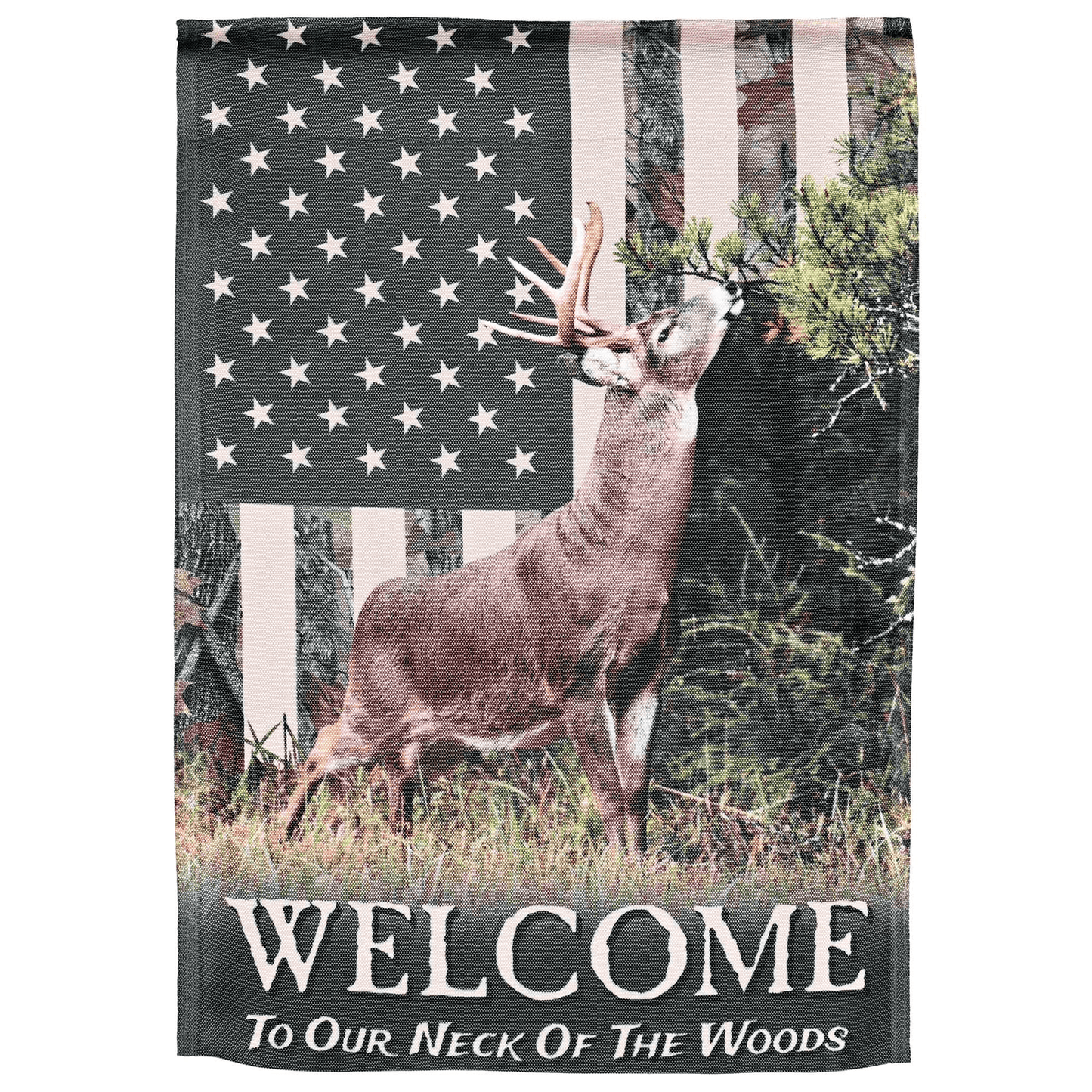 Flag Deer Camo Garden Flag 13X18 Inches