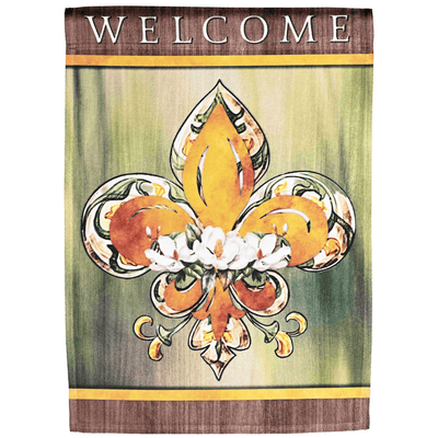 Elegant Fleur De Lis Garden Flag - 13X18 Inch