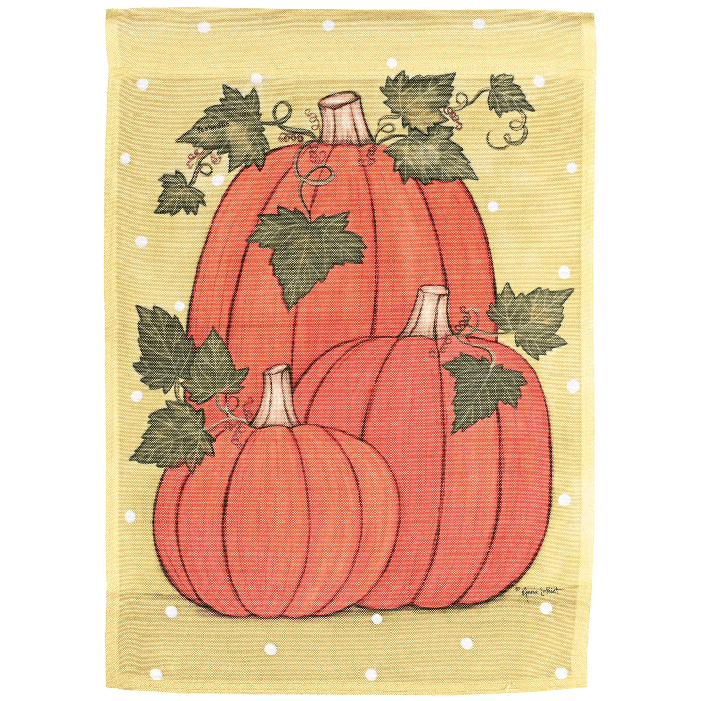 Happy Pumpkins Garden Flag 13X18 Inches