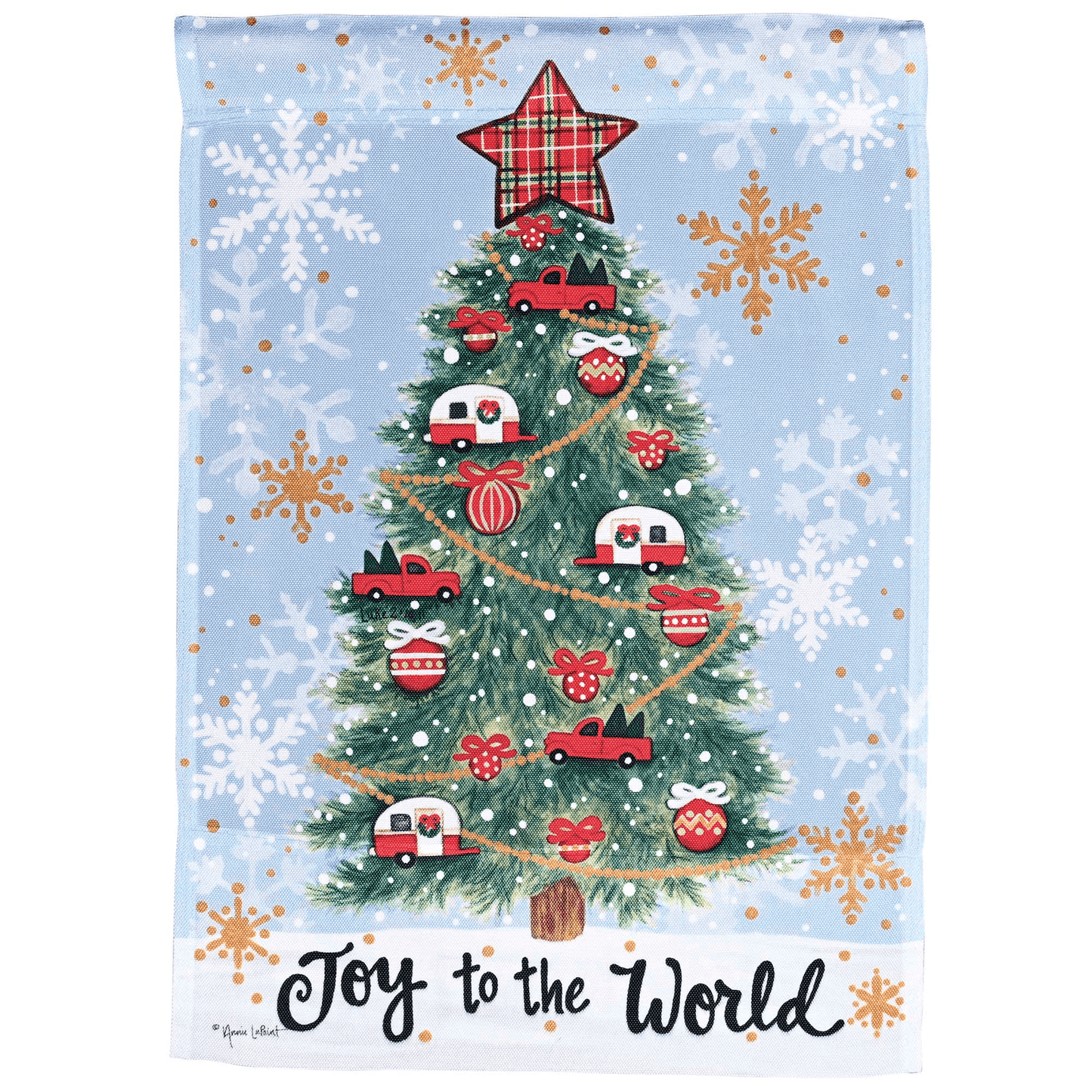 Flag Camper Joy To The World Garden Flag 13X18 Inches
