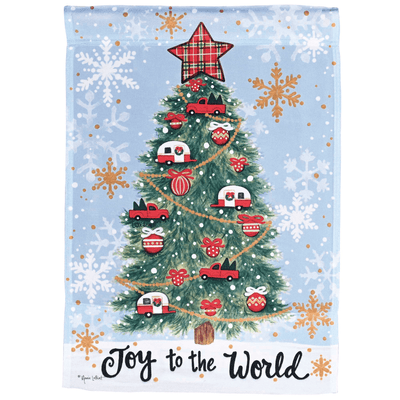 Flag Camper Joy To The World Garden Flag 13X18 Inches