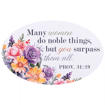 Noble Women Magnet With Floral Design