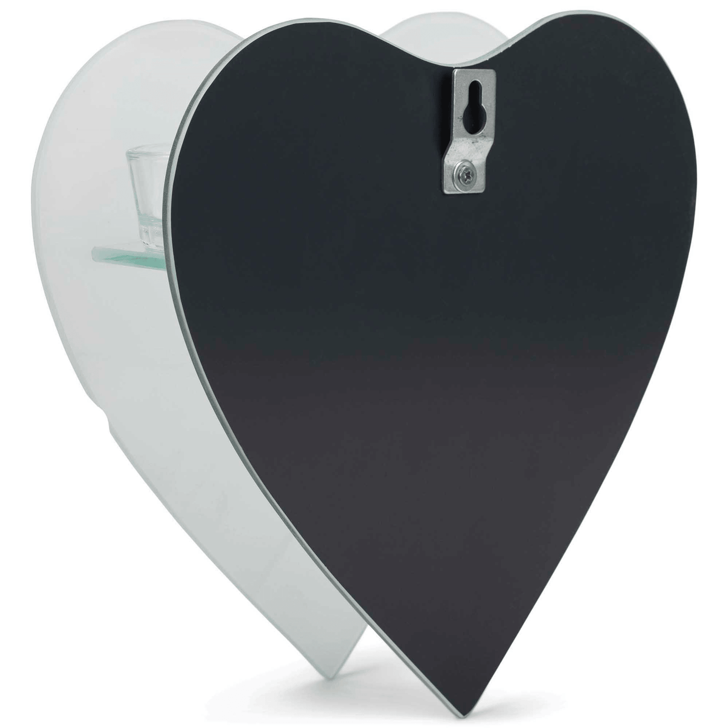 Frosted Glass Wall-Mount Tealight Holder With Mirrored Back