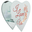 Frosted Glass Wall-Mount Tealight Holder - I Love Us