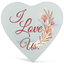 Frosted Glass Wall-Mount Tealight Holder - I Love Us