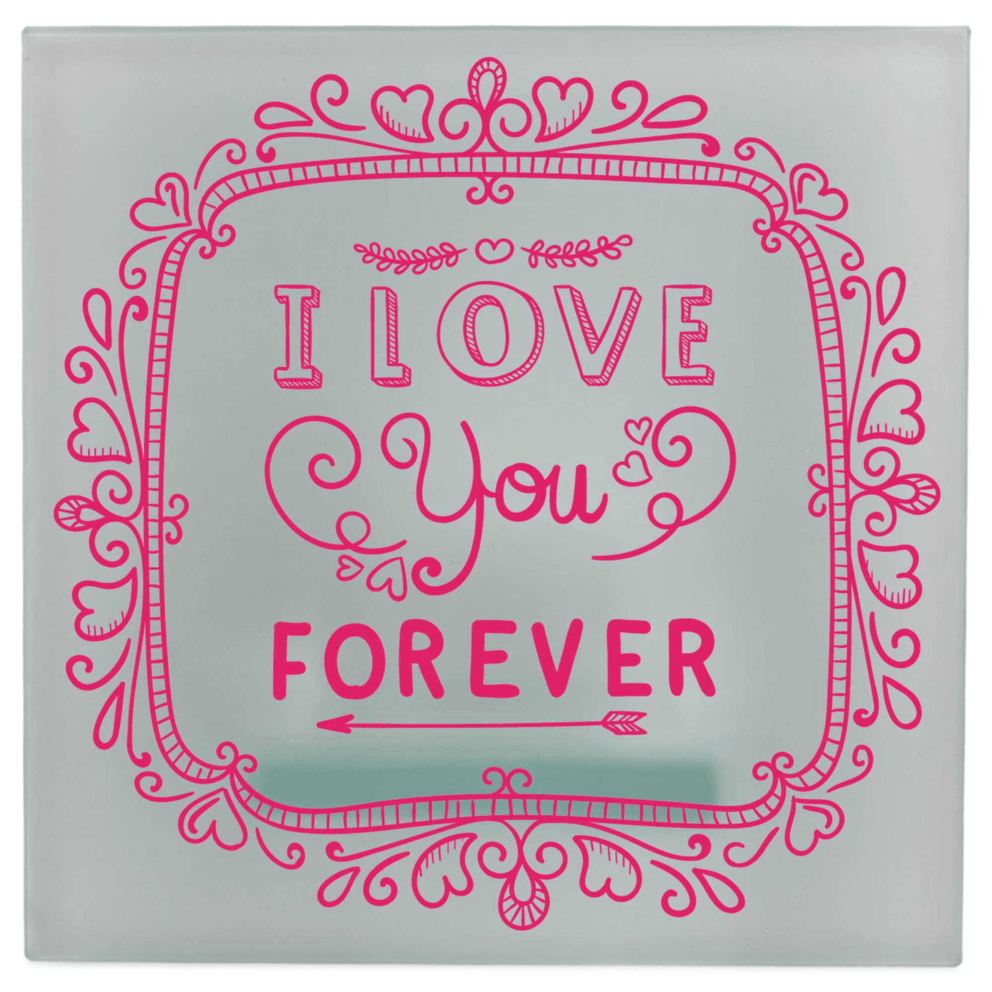 Whimsical Gray Tealight Holder With Inspirational Message