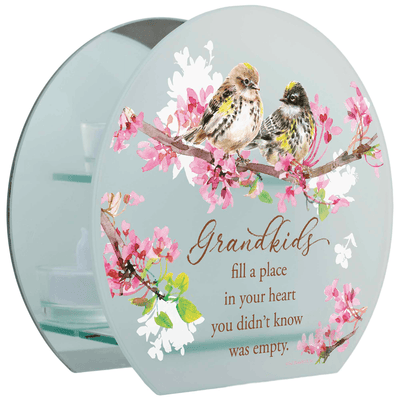Grandkids Tealight Holder With Inspiring Sentiment