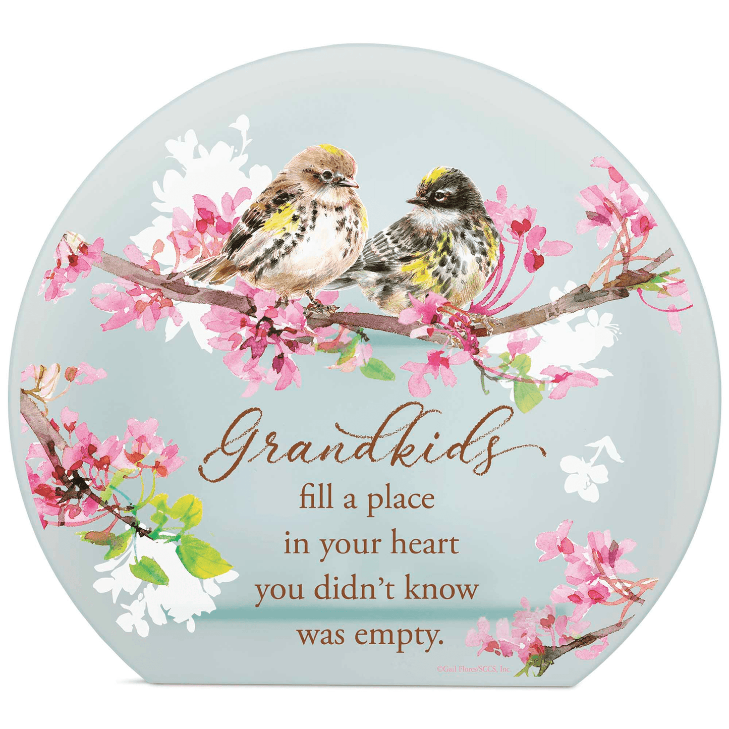 Grandkids Tealight Holder With Inspiring Sentiment