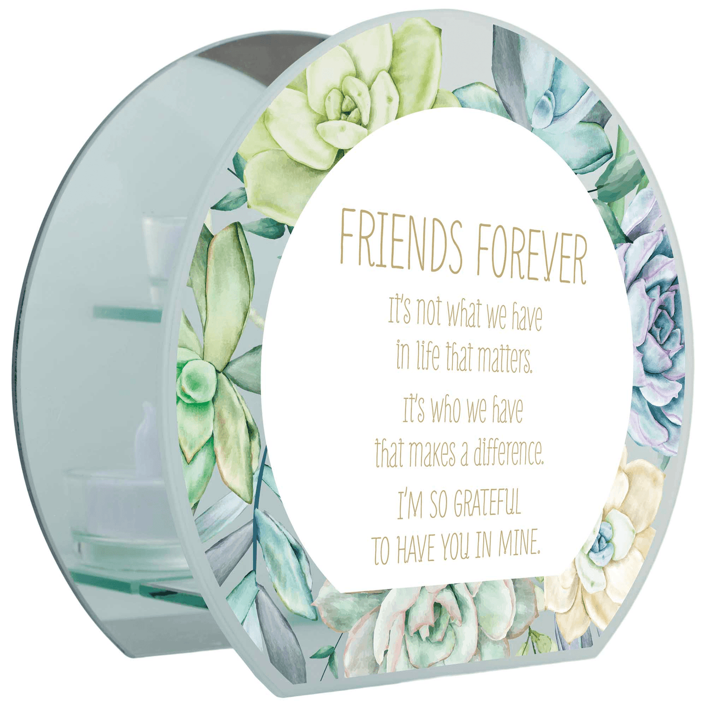 Friends Forever Inspirational Tealight Holder