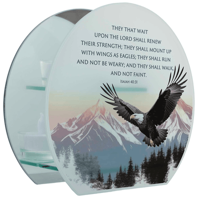 Eagle Tealight Holder With Inspirational Isaiah 40:31 Scripture