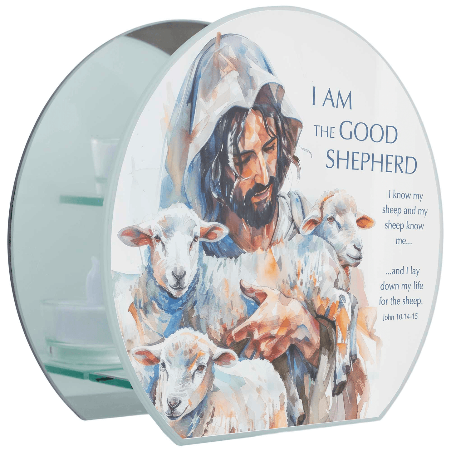 I Am The Good Shepherd Inspirational Tealight Holder