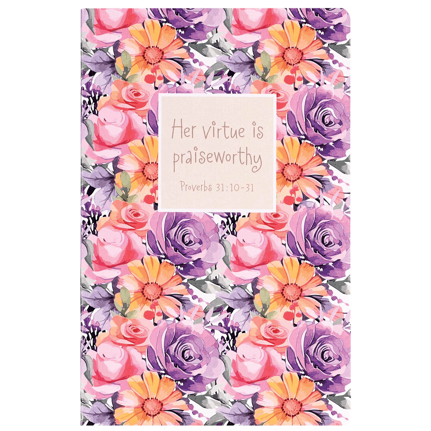 Her Virtue Is Praiseworthy Floral Notebooks Set