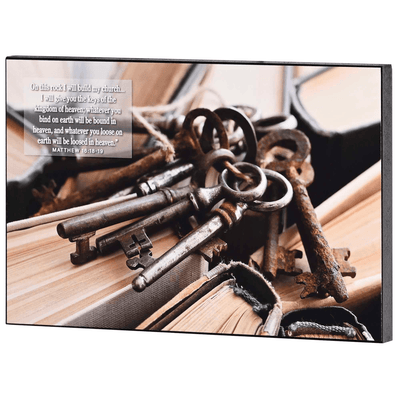 Keys To Life Wall Plaque With Matthew 16:19 Scripture