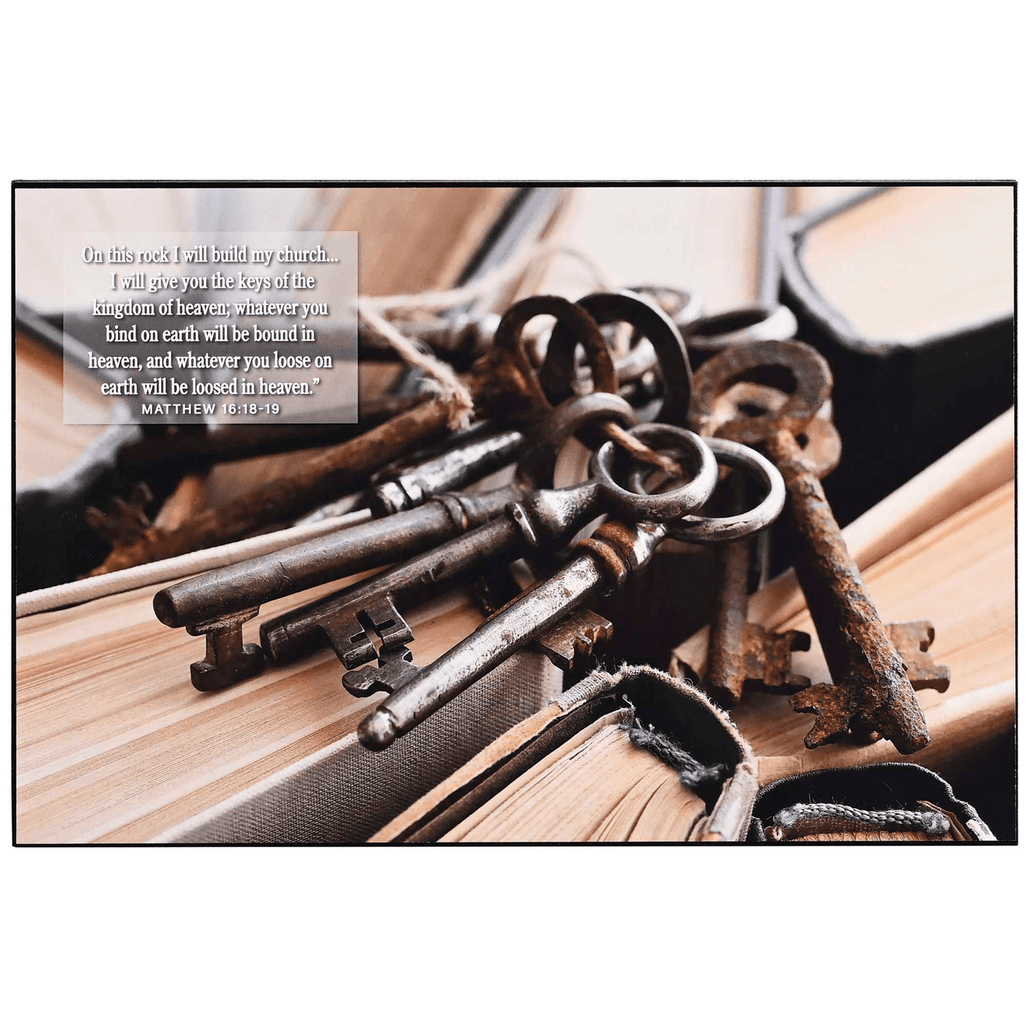 Keys To Life Wall Plaque With Matthew 16:19 Scripture