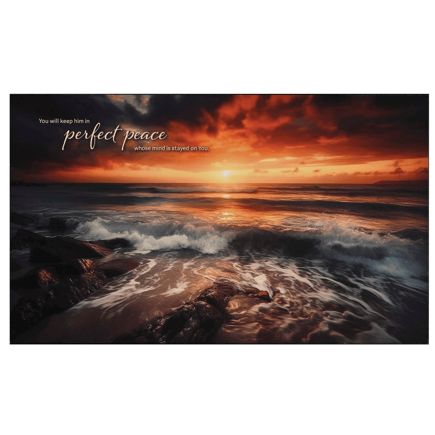 Nautical Themed Wall Plaque: Perfect Peace Inspirational Décor