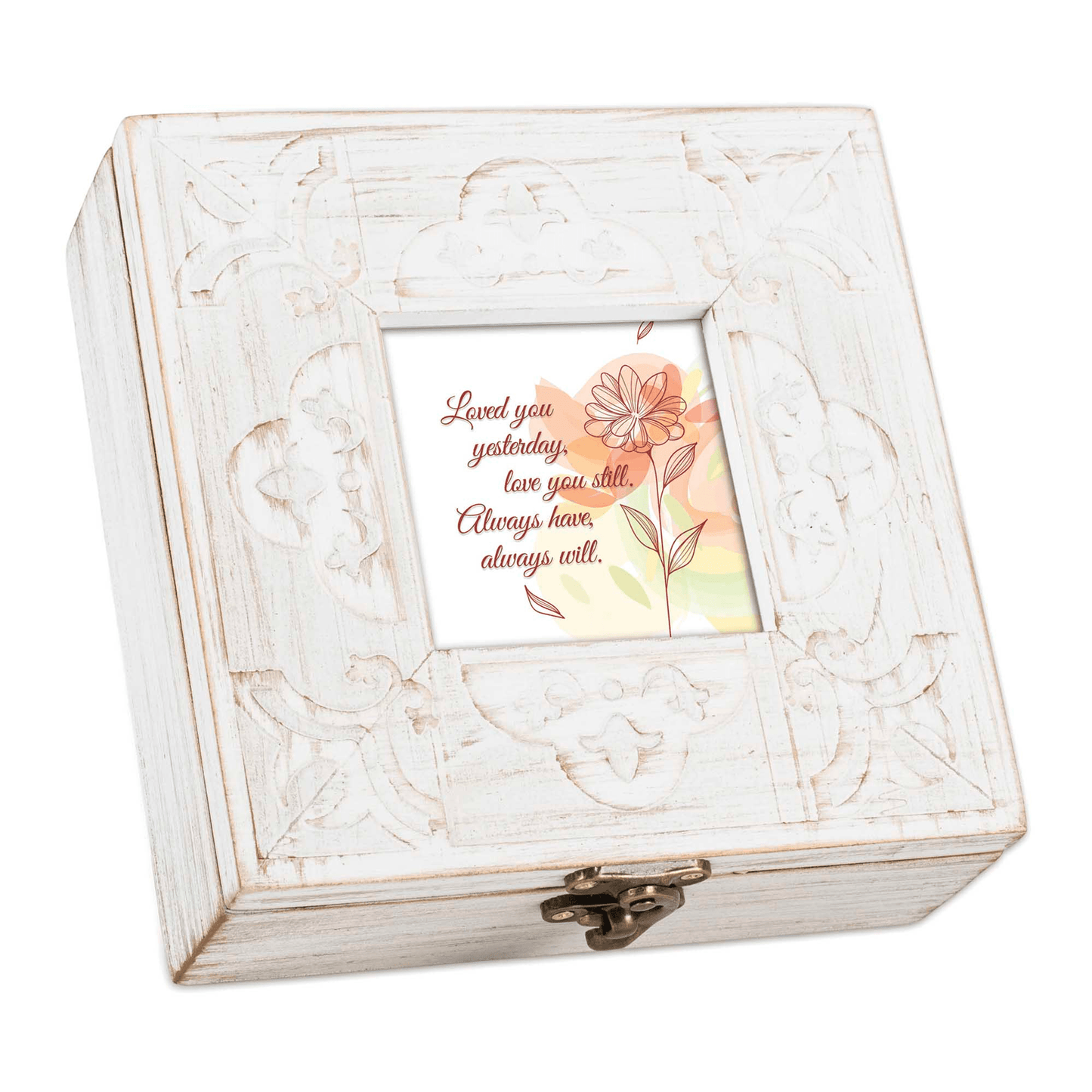 Petite Musical Keepsake Box With Photo Frame And Sankyo Movement