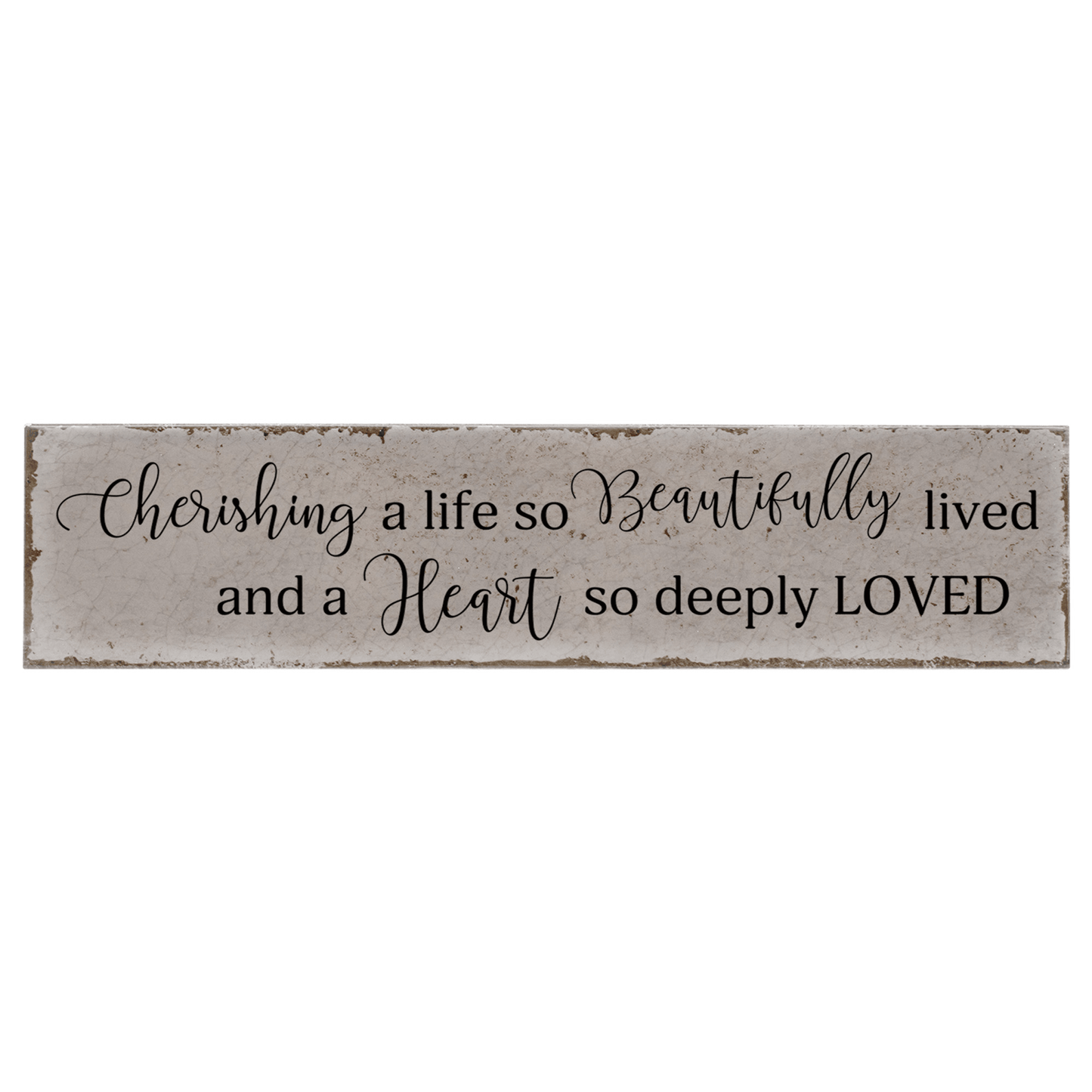 Elegant Ceramic Tile: Cherishing A Life So Beautifully Lived