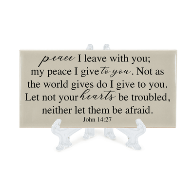 Peace I Leave Tabletop Tile - John 14:27