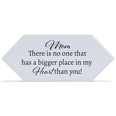 Heartfelt White Ceramic Tile For Mom