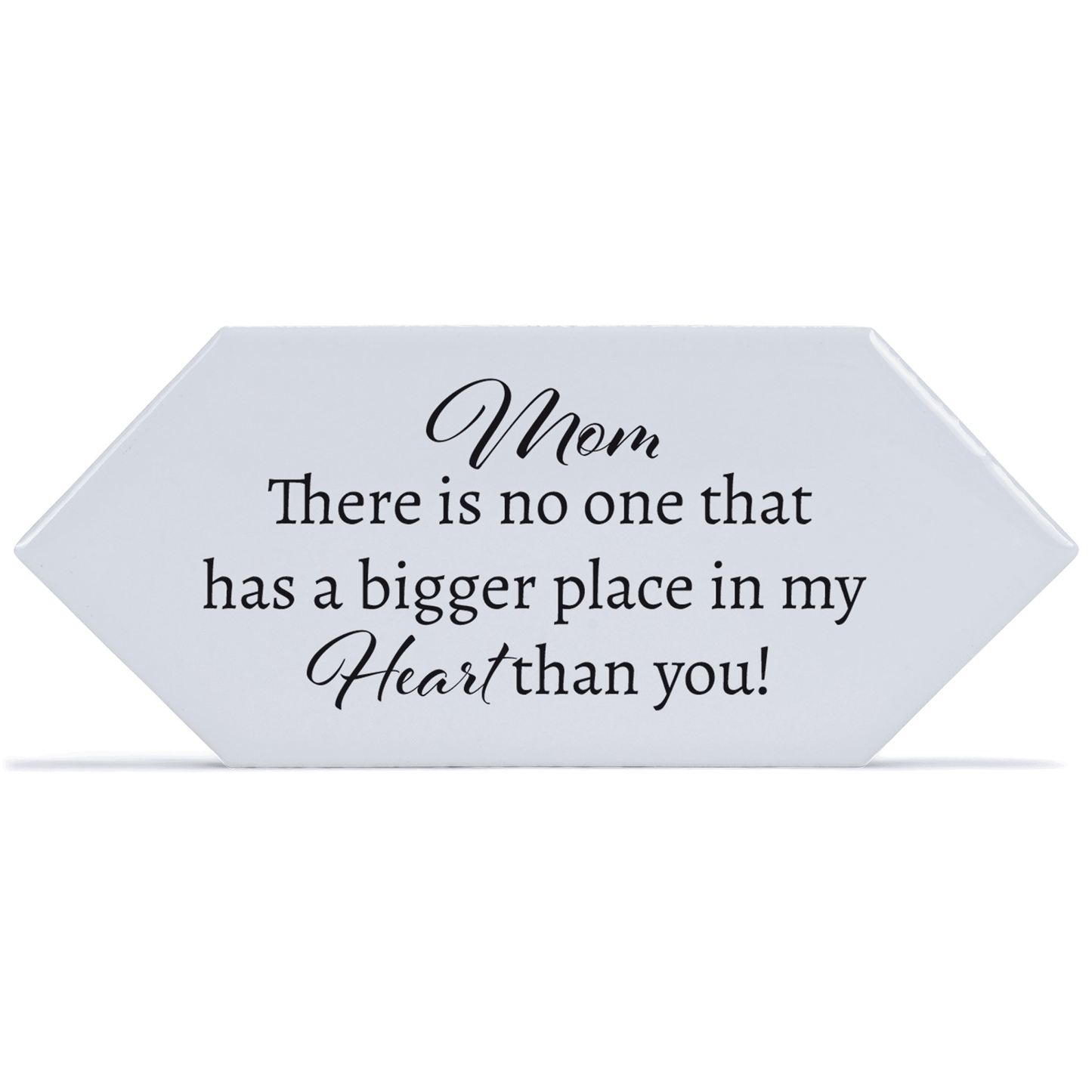 Heartfelt White Ceramic Tile For Mom