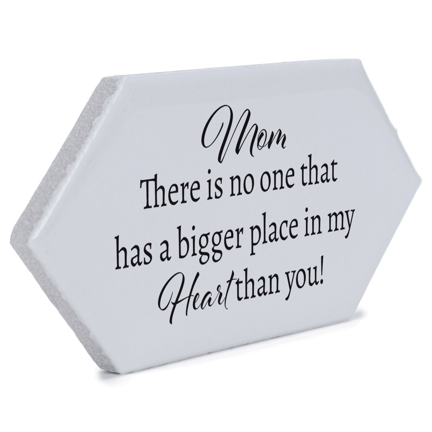 Heartfelt White Ceramic Tile For Mom