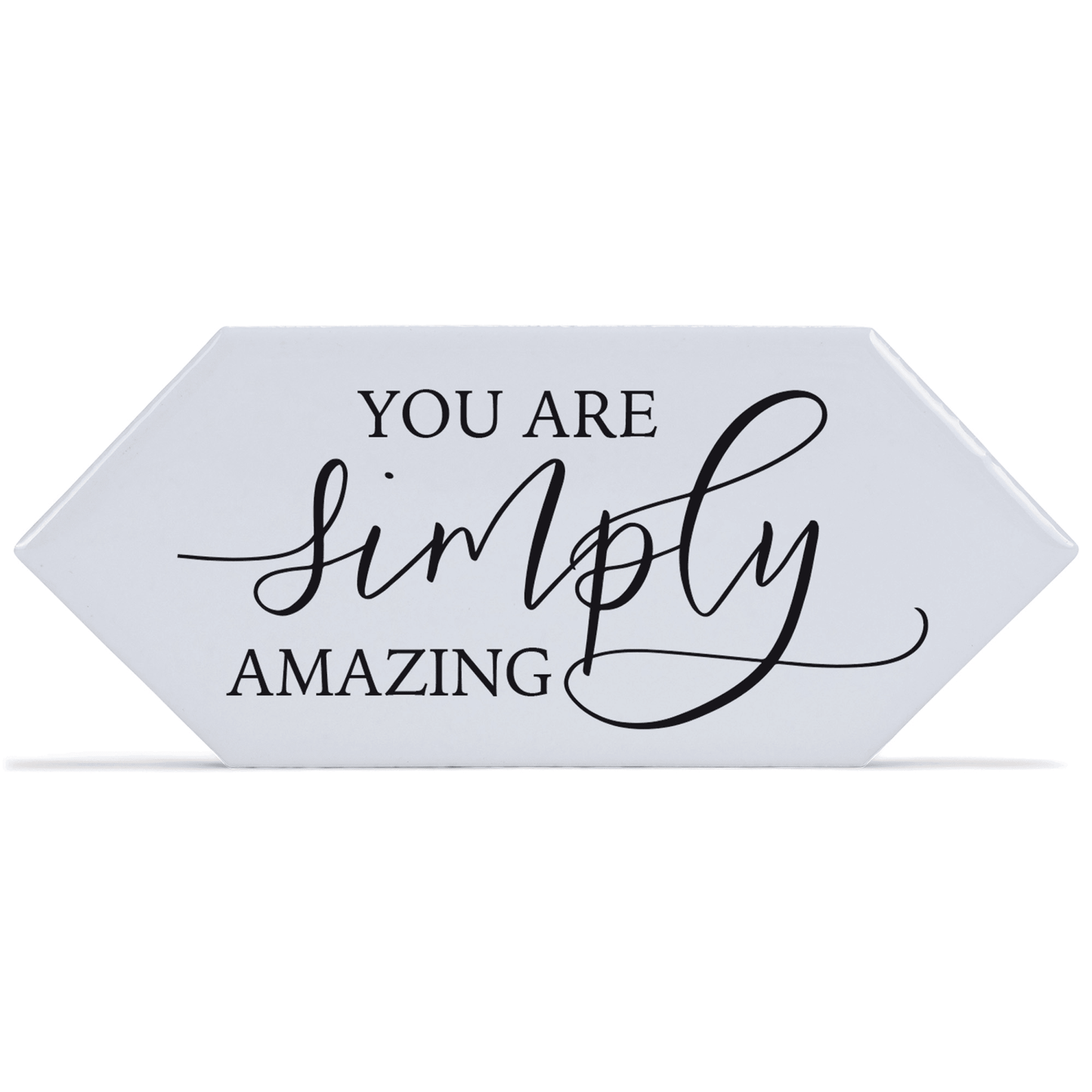 Simply Amazing White Ceramic Picket Tile With Easel