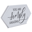 Simply Amazing White Ceramic Picket Tile With Easel