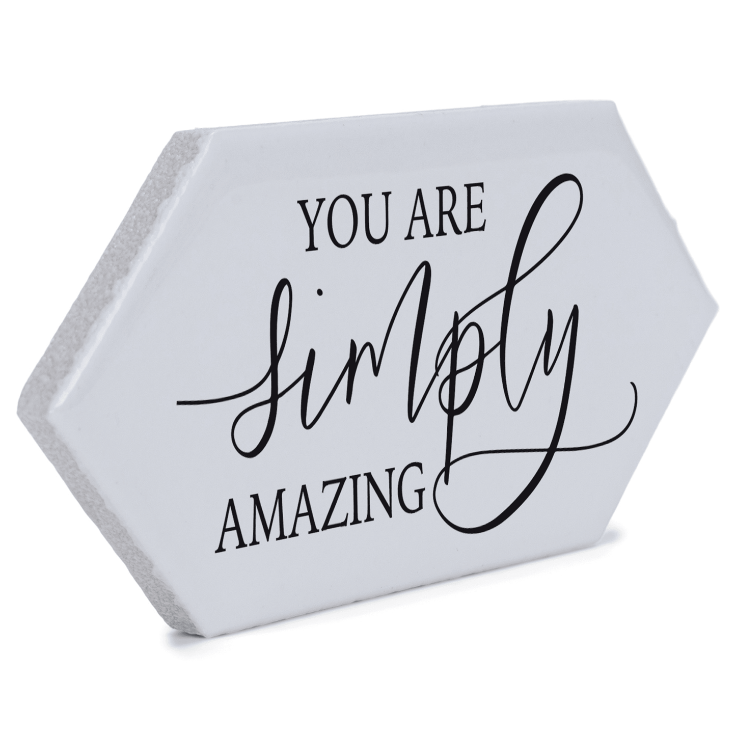 Simply Amazing White Ceramic Picket Tile With Easel