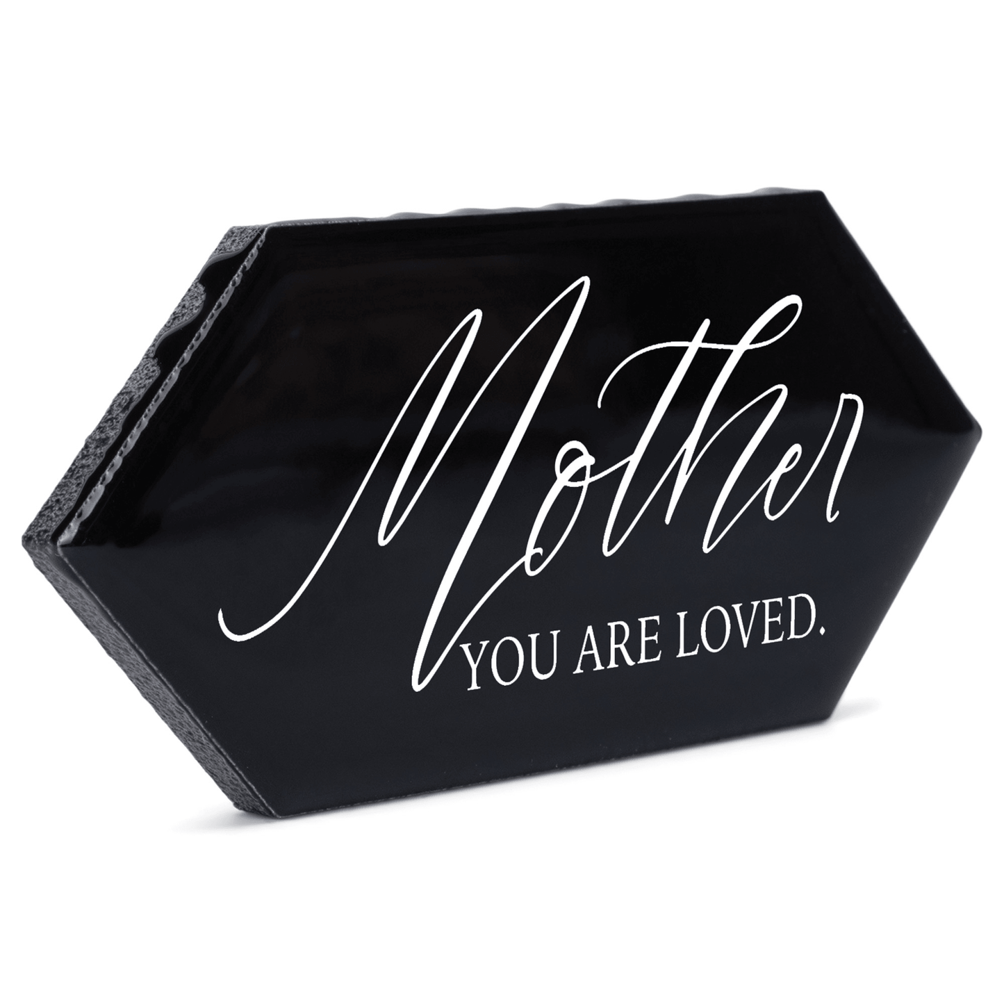 Black Ceramic Picket Tile - Mother You Are Loved
