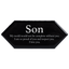 Son - My World Ceramic Picket Tile With Easel