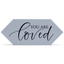 You Are Loved Grey Ceramic Tabletop Tile
